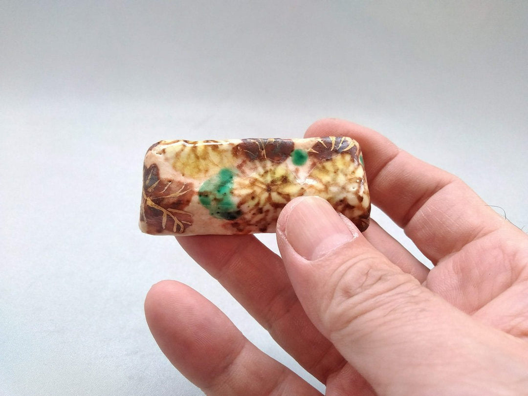 Colored Chrysanthemum Chopstick Rest - Crafted By Hitori Wada