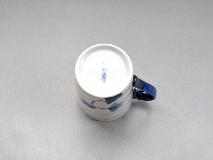 Underglazed Violet Pattern Mug Blue - Crafted By Eguchi Pottery