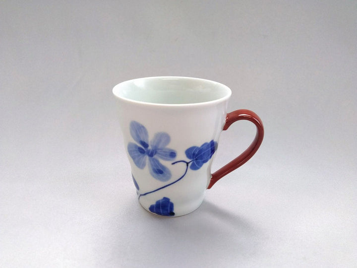 Underglazed Sumire Pattern Mug Red - Crafted By Eguchi Pottery