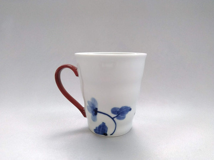 Underglazed Sumire Pattern Mug Red - Crafted By Eguchi Pottery