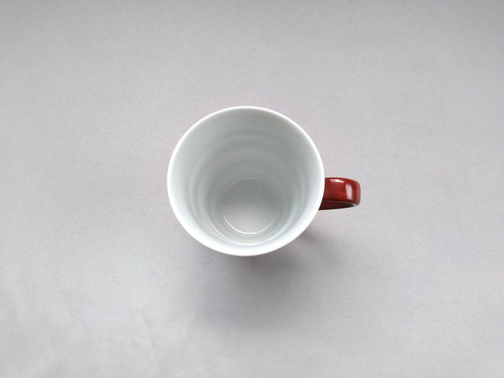 Underglazed Sumire Pattern Mug Red - Crafted By Eguchi Pottery