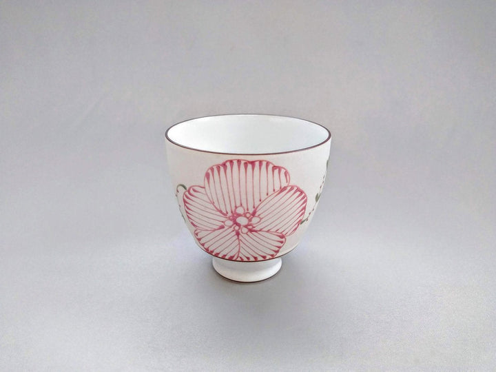 Luster Floral Kasuga Cup Red - Crafted By Fukuho Kiln