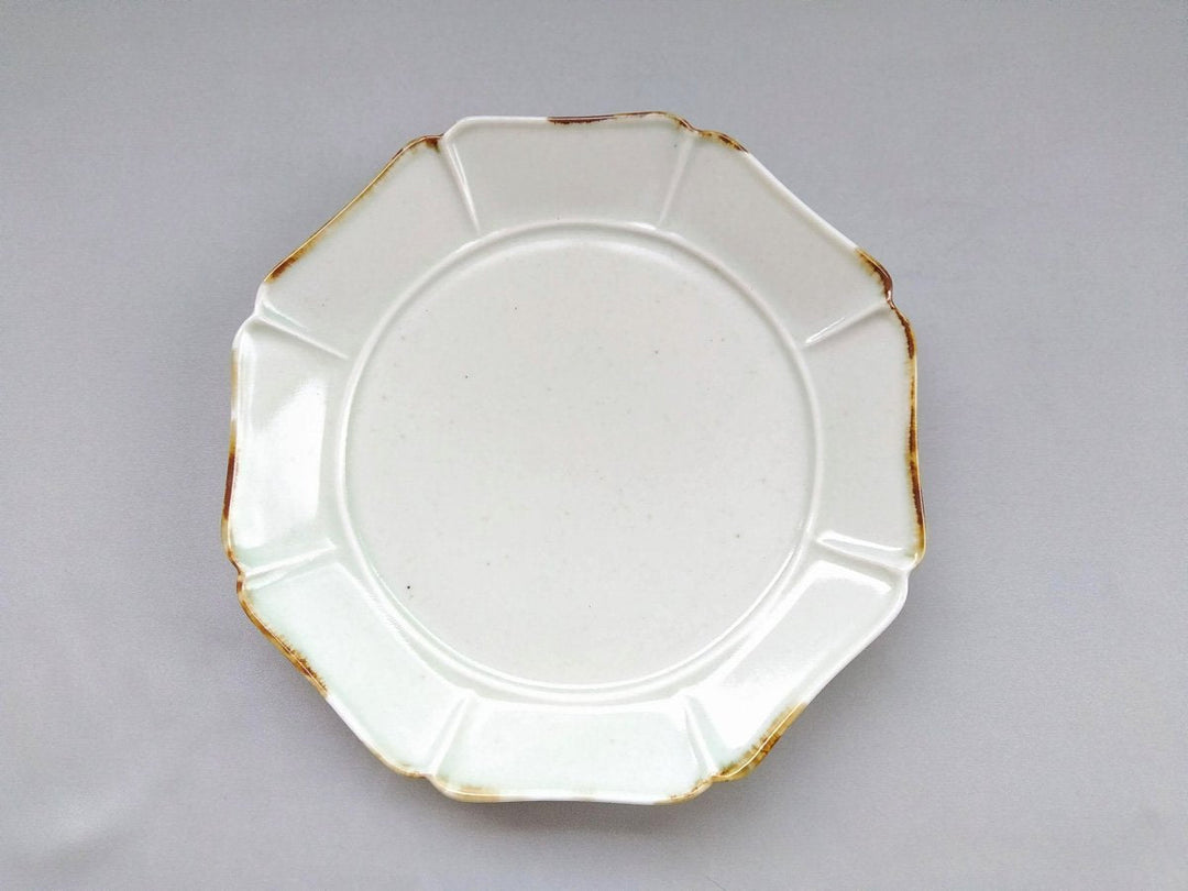 Rimsa Ash Glazed Octagonal 7-Sun Plate - Crafted By Pottery Ao