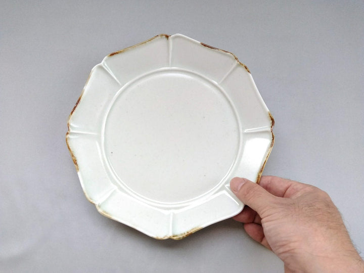 Rimsa Ash Glazed Octagonal 7-Sun Plate - Crafted By Pottery Ao