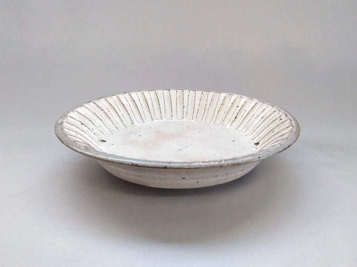 Shallow 6-Sun Pot made from finely shaved White Slip - Crafted By Hyozan Kiln