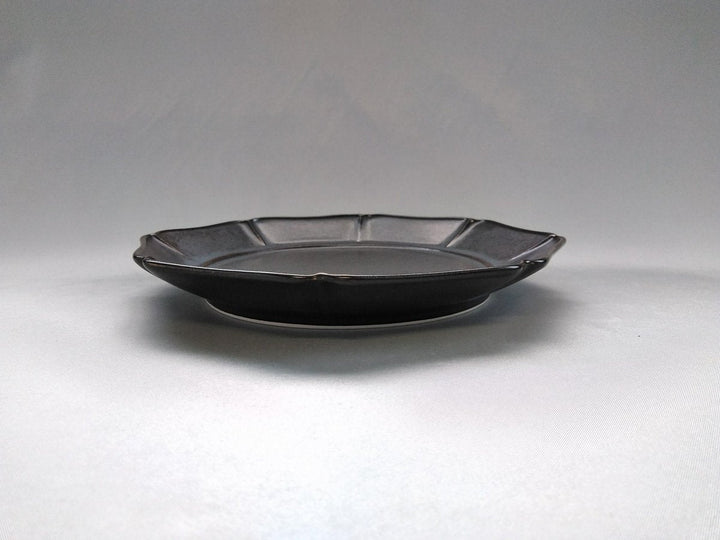 Black Glazed Happo 7-Sun Plate - Crafted By Pottery Ao