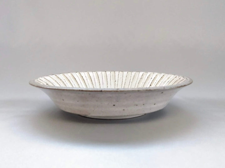 Shallow 6-Sun Pot made from finely shaved White Slip - Crafted By Hyozan Kiln