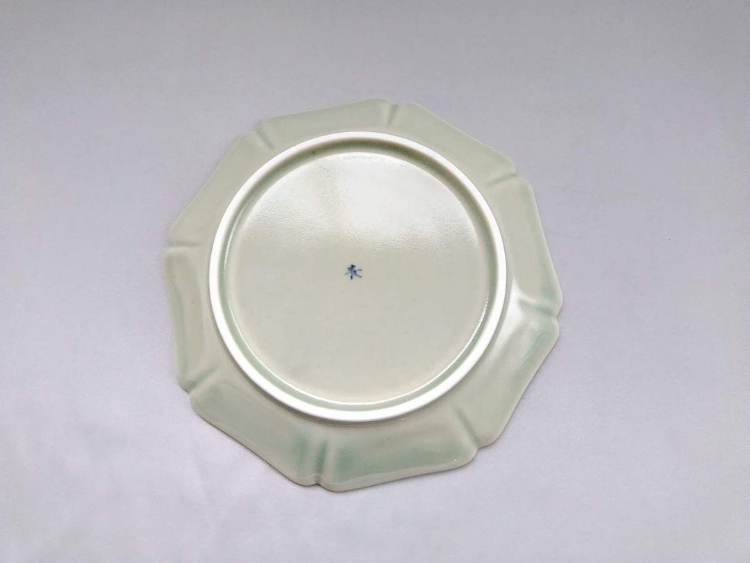 Green Celadon Octagonal 7-Sun Plate - Crafted By Pottery Ao