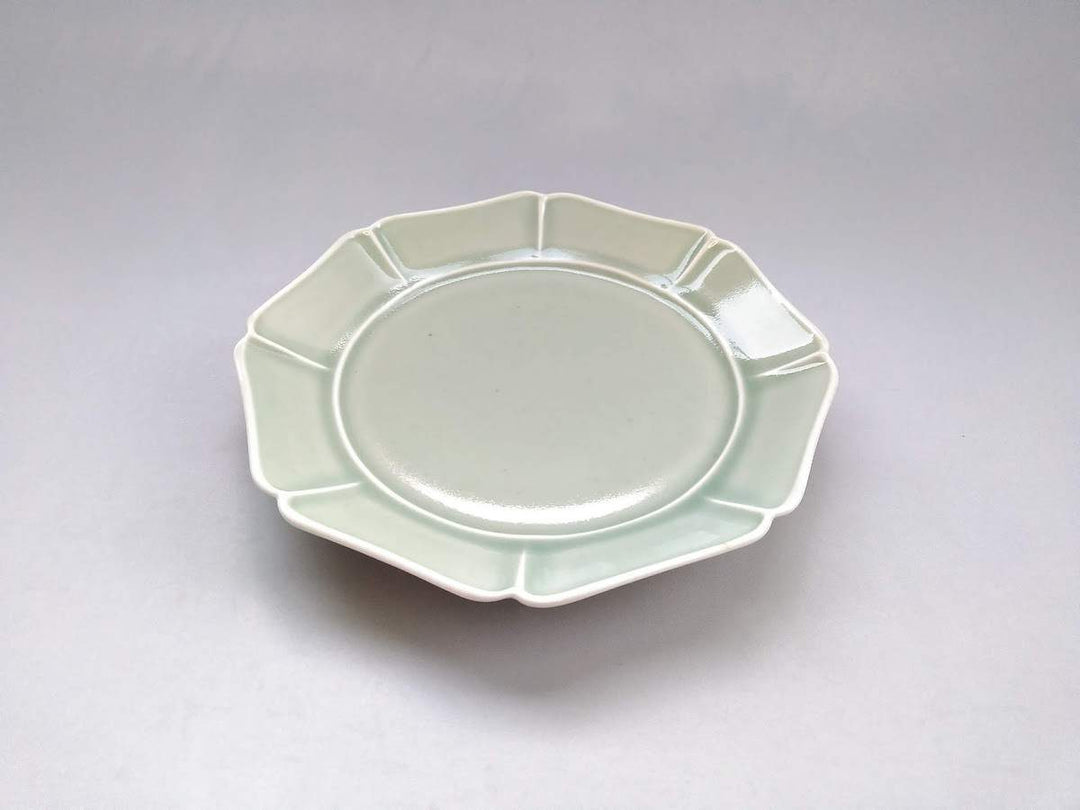 Green Celadon Octagonal 7-Sun Plate - Crafted By Pottery Ao