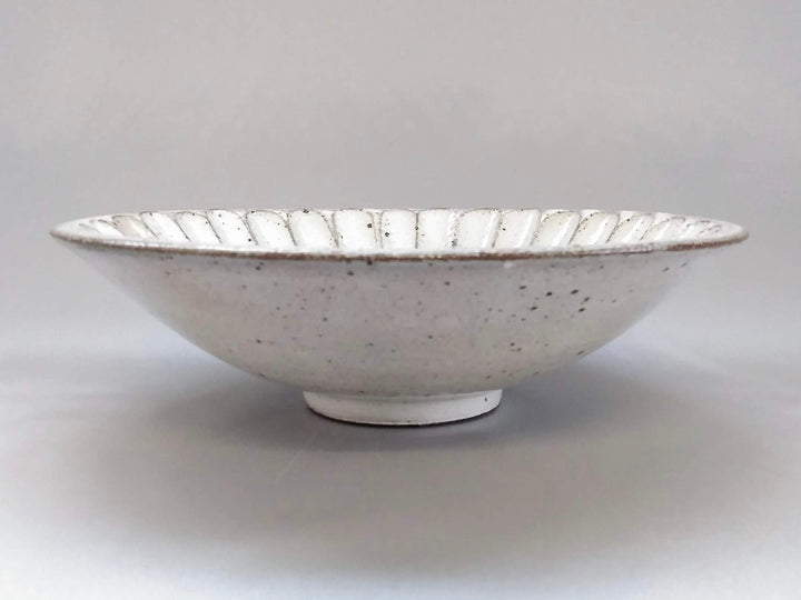 White Slip thick shavings 6.5-Sun Bowl - Crafted By Hyozan Kiln