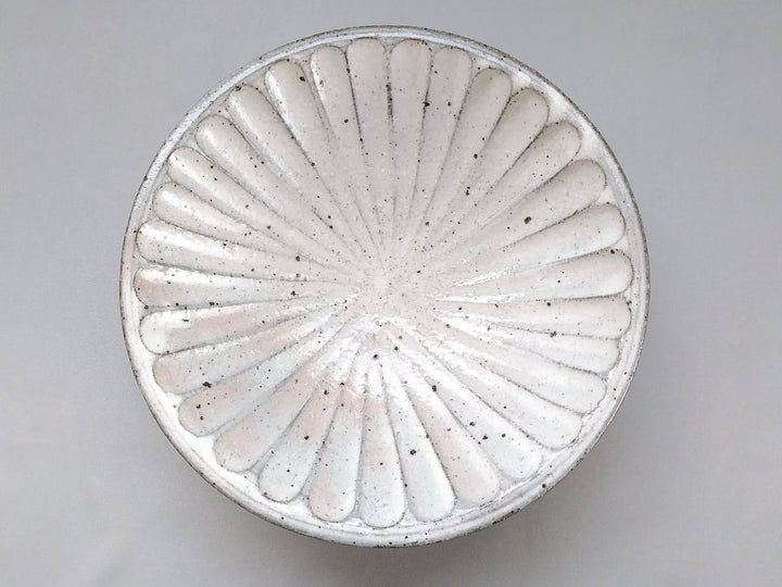 White Slip thick shavings 6.5-Sun Bowl - Crafted By Hyozan Kiln