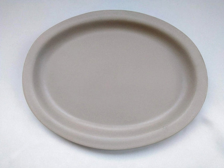 Color Matte Oval Plate L Gray - Crafted By Takuya Ohara