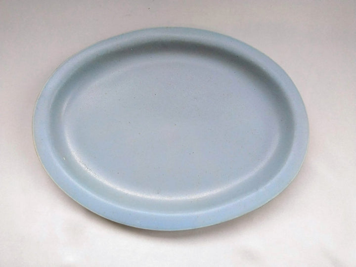 Color Matte Oval Plate L Blue - Crafted By Takuya Ohara