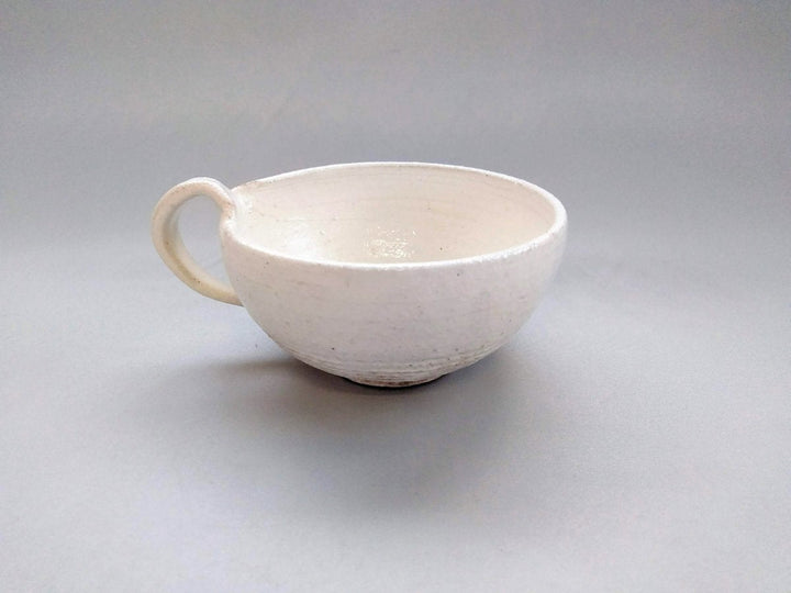 New White Slip Soup Cup - Crafted By Masahiro Kumagai