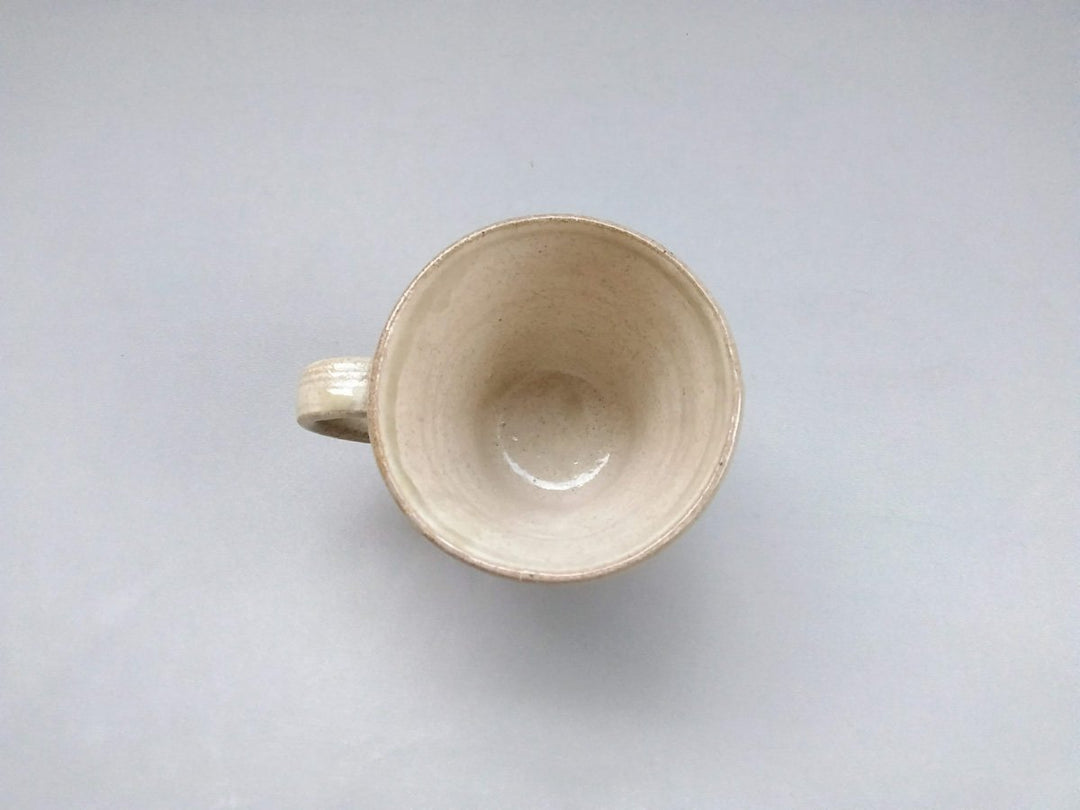 White Slip Heart Ridged Mug - Crafted By Junichi Mashiko