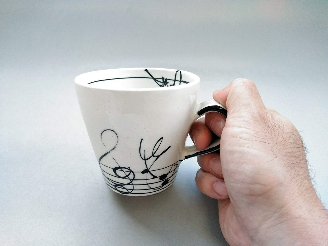 White Note Mug - Crafted By Takee Tatsu