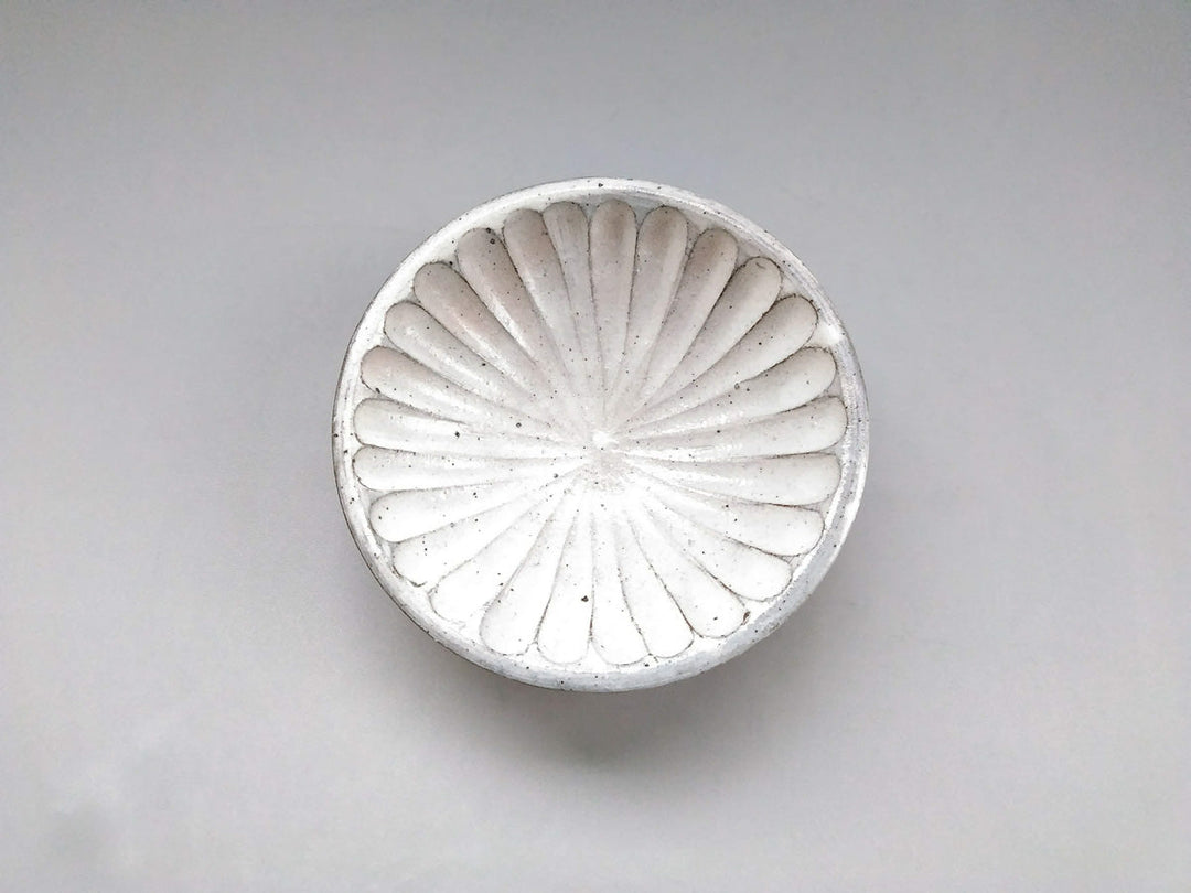 White Slip thick shavings 5.5-Sun Bowl - Crafted By Hyozan Kiln