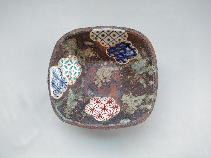 Square Pot Plum Pattern - Crafted By Kosai Kiln