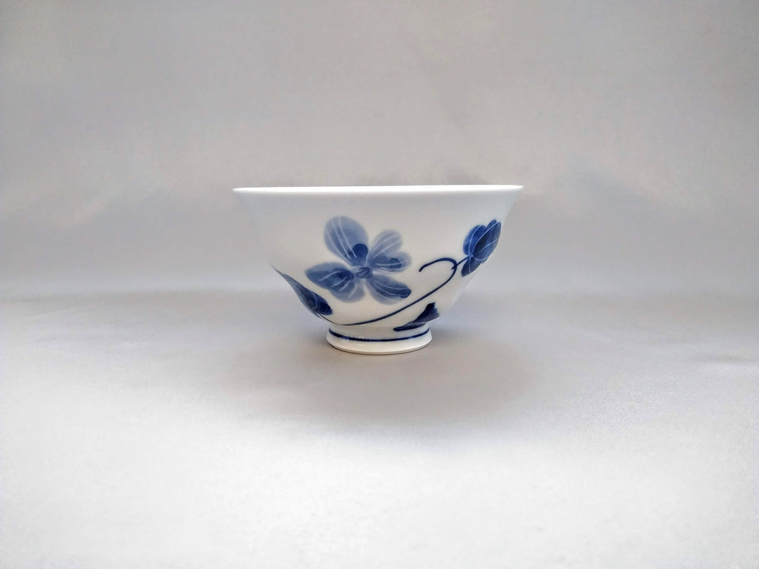 Underglazed Violet Patterned Rice Bowl - Crafted By Eguchi Pottery