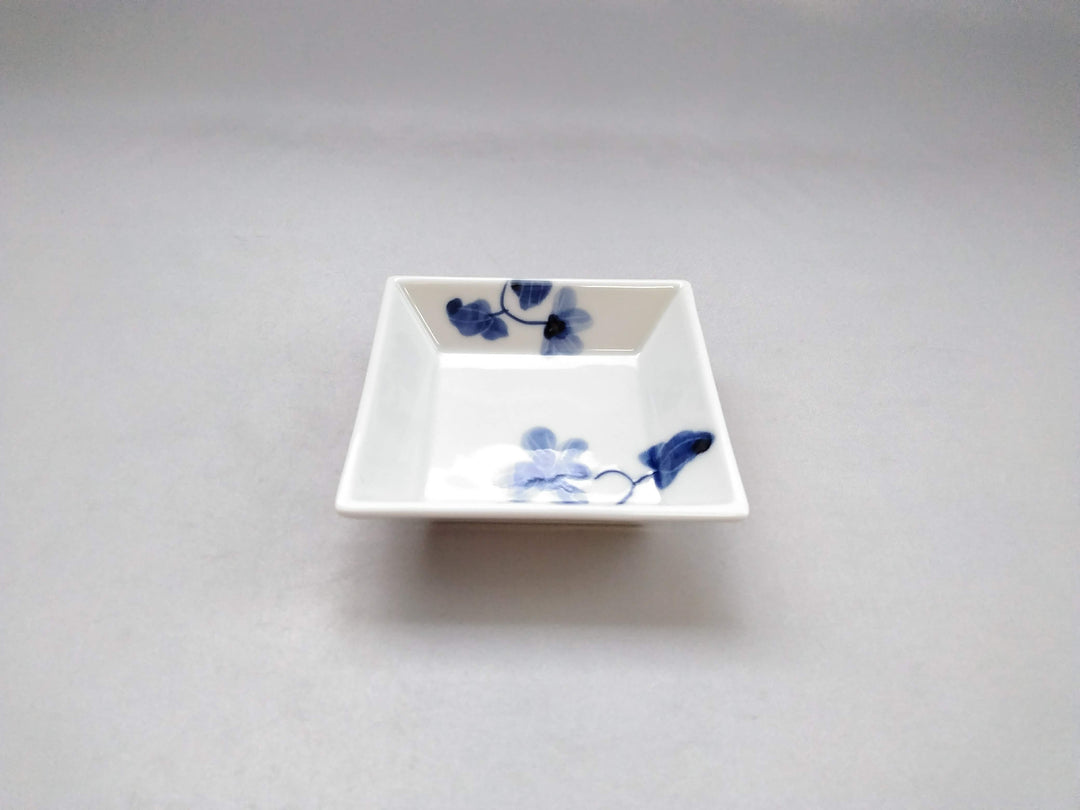 Underglazed Violet Pattern Square Plate Small - Crafted By Eguchi Pottery