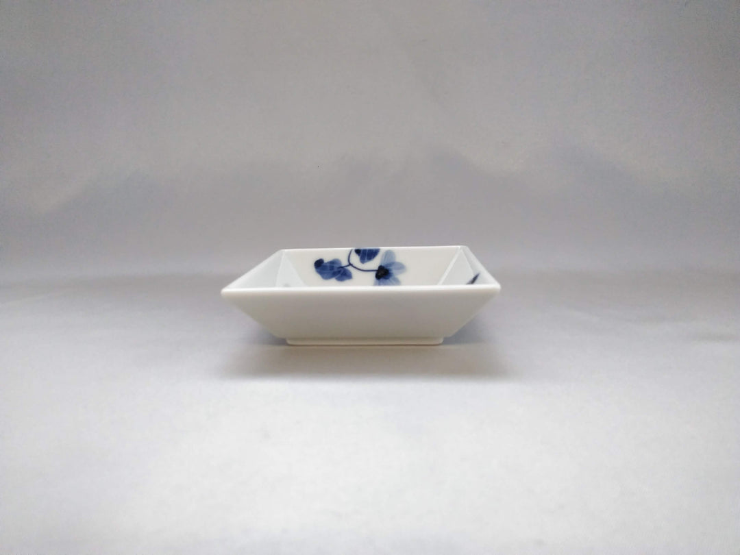 Underglazed Violet Pattern Square Plate Small - Crafted By Eguchi Pottery