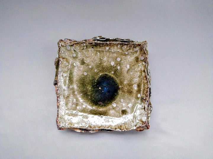 Ash Glazed Square Plate - Crafted By Takuma Murakoshi