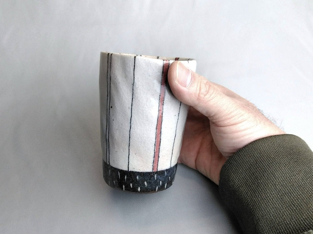 Sanshoku Tokusa Free Cup Red - Crafted By Masashi Sato