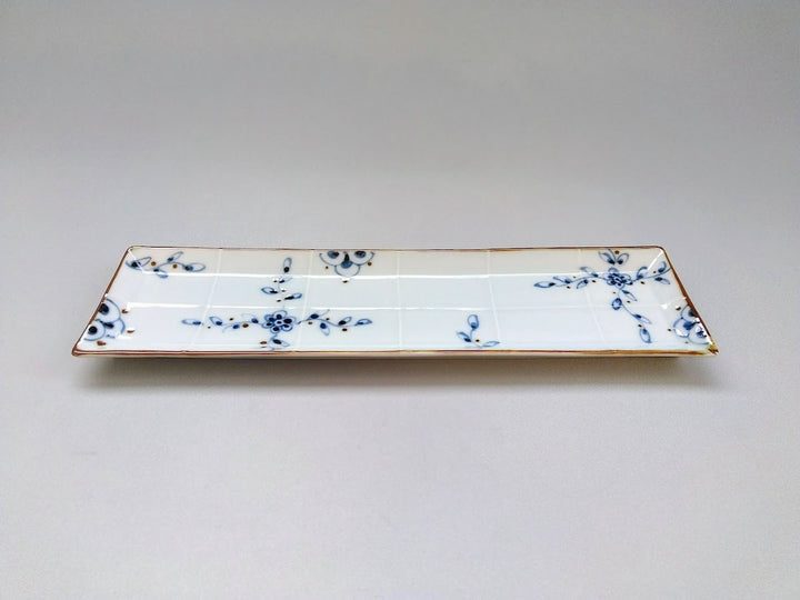 Vine Arabesque Long Plate - Crafted By Tokushichi Kiln