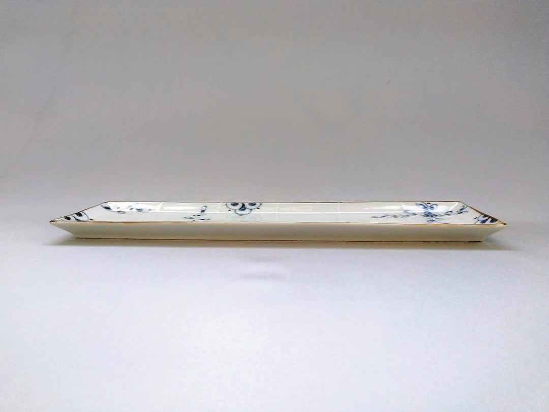 Vine Arabesque Long Plate - Crafted By Tokushichi Kiln