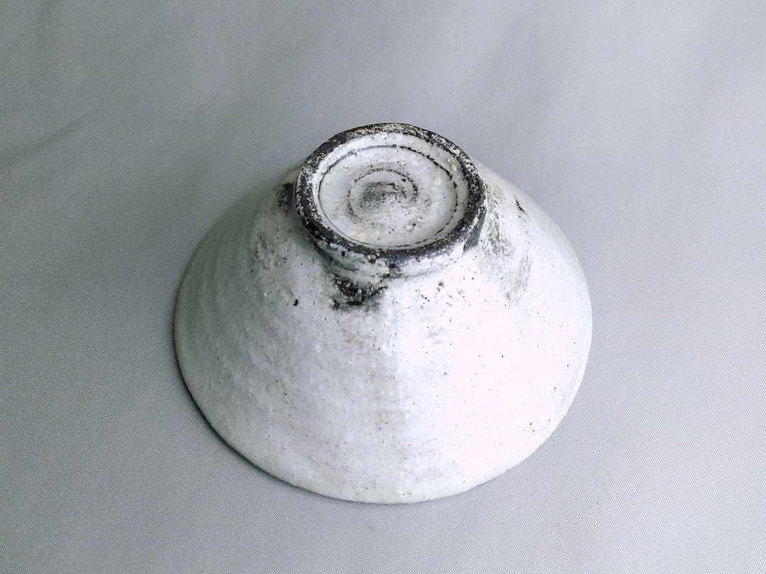 White Slip Flat Rice Bowl Small - Crafted By Seiji Okuda