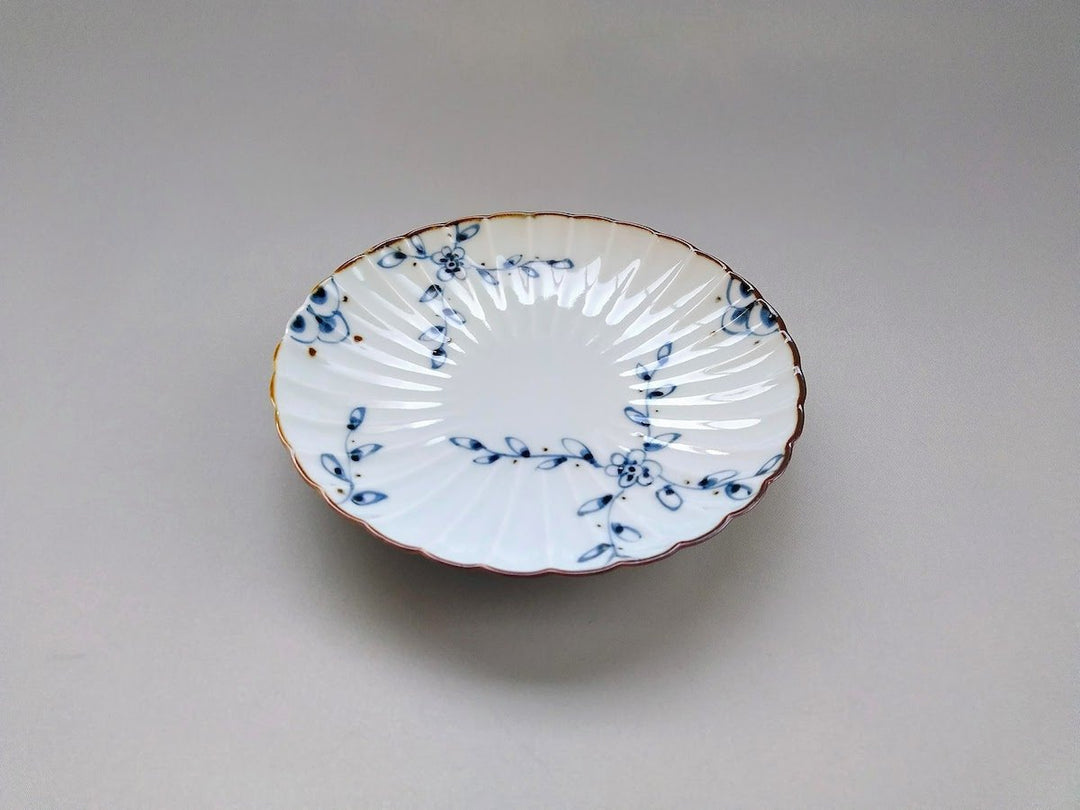 Vine Arabesque Rinka Plate - Crafted By Tokushichi Kiln