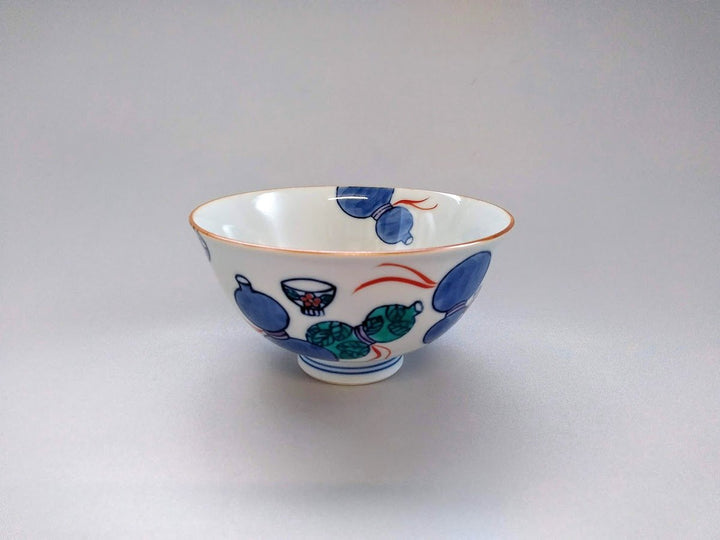 Gourd Pattern Rice Bowl Large - Crafted By Tokushichi Kiln