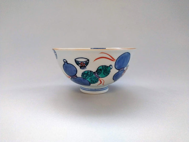 Gourd Pattern Rice Bowl Large - Crafted By Tokushichi Kiln