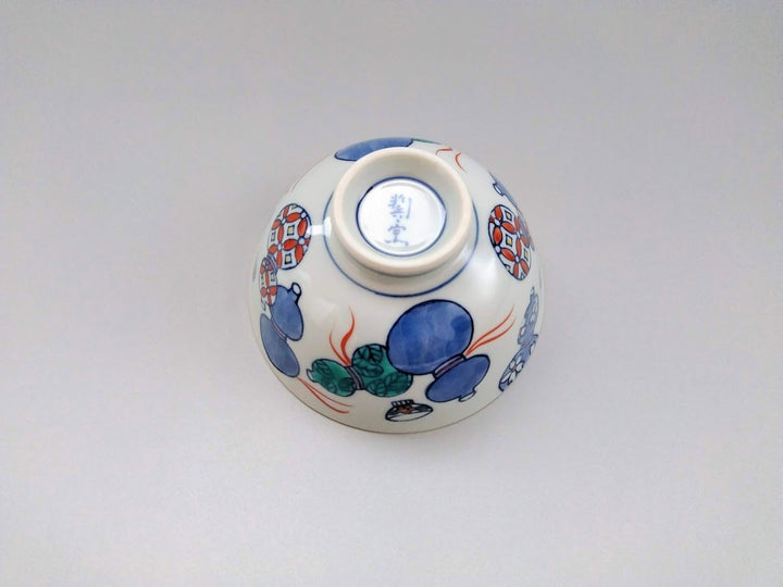 Gourd Pattern Rice Bowl Large - Crafted By Tokushichi Kiln