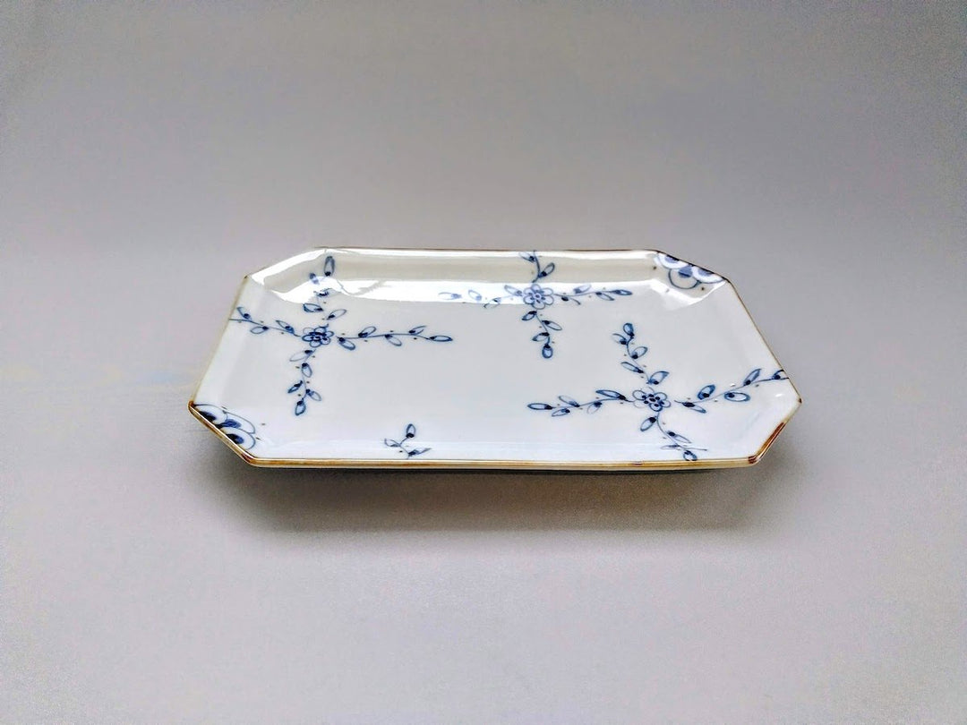 Vine Arabesque grilled Plate - Crafted By Tokushichi Kiln