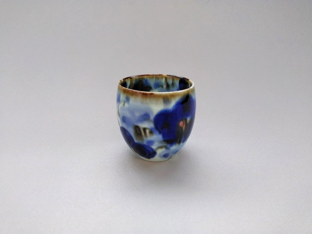 Underglazed Floral Small Cup - Crafted By Chojuro Kiln