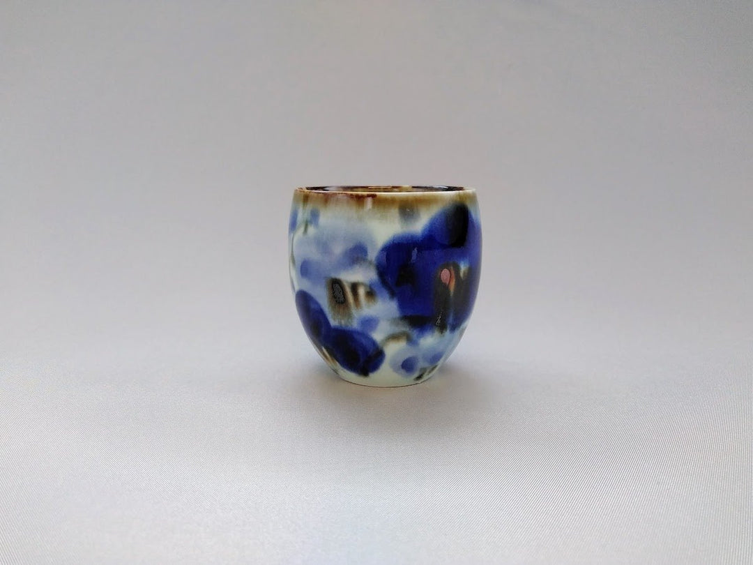 Underglazed Floral Small Cup - Crafted By Chojuro Kiln