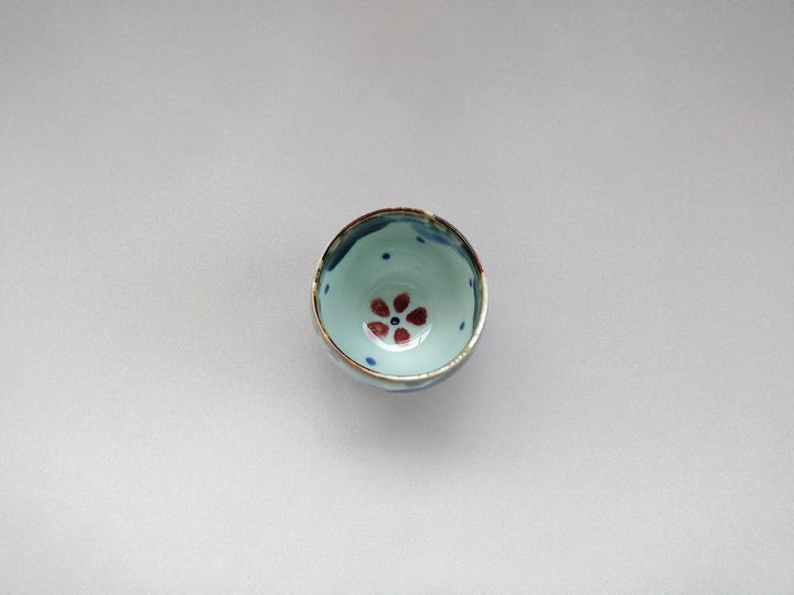 Underglazed Floral Small Cup - Crafted By Chojuro Kiln