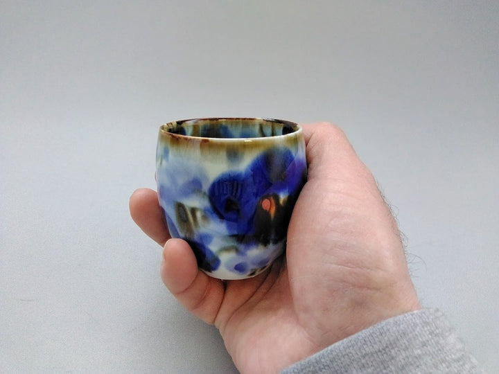 Underglazed Floral Small Cup - Crafted By Chojuro Kiln