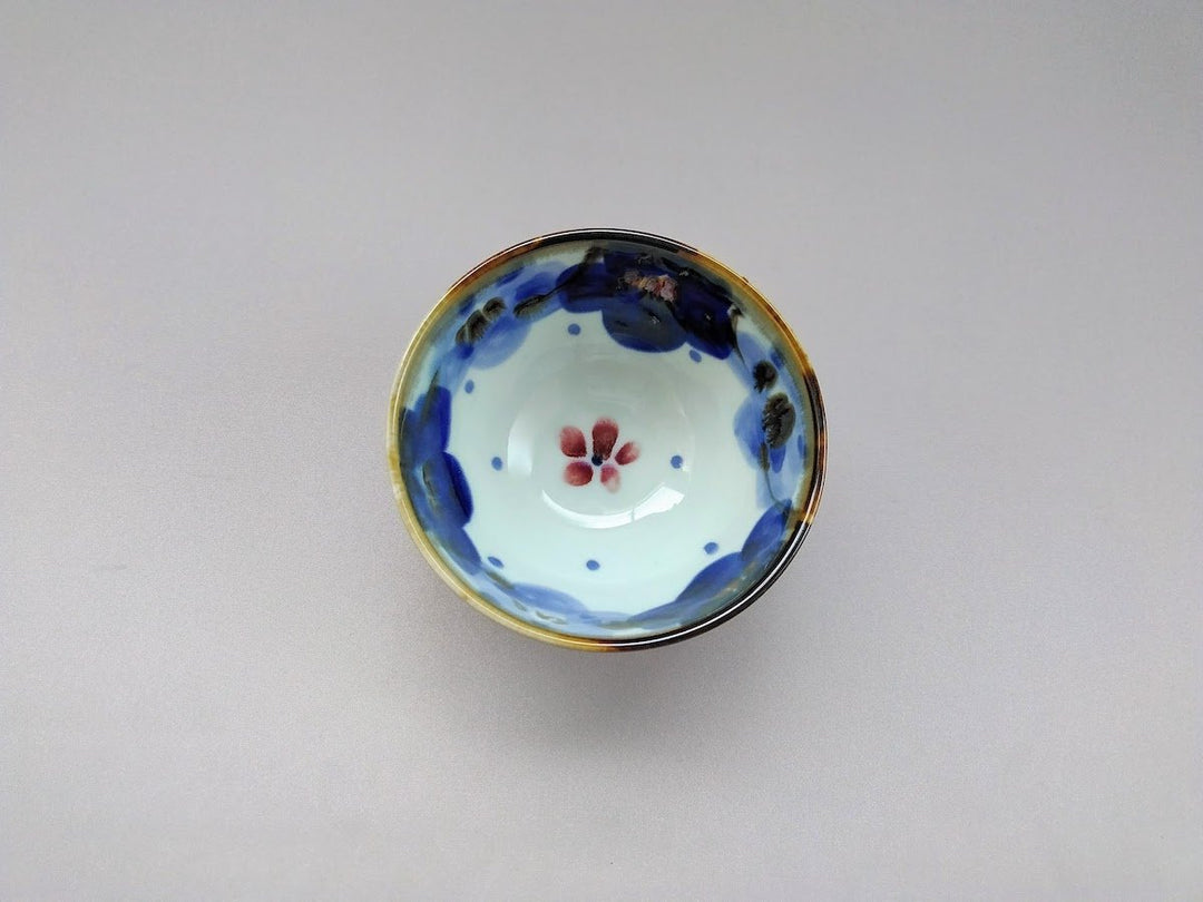 Underglazed Floral Rice Bowl Small - Crafted By Chojuro kiln