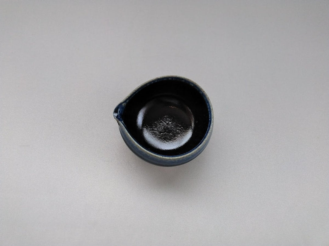 Deep Blue Glazed Katakuchi Small Bowl - Crafted By Kazuhito Yamamoto