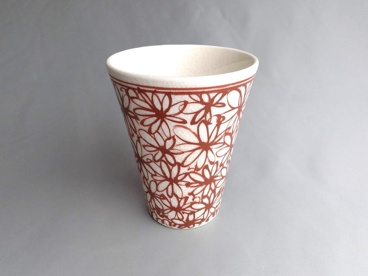 Hanazume free Cup Red - Crafted By Kikaku Pottery