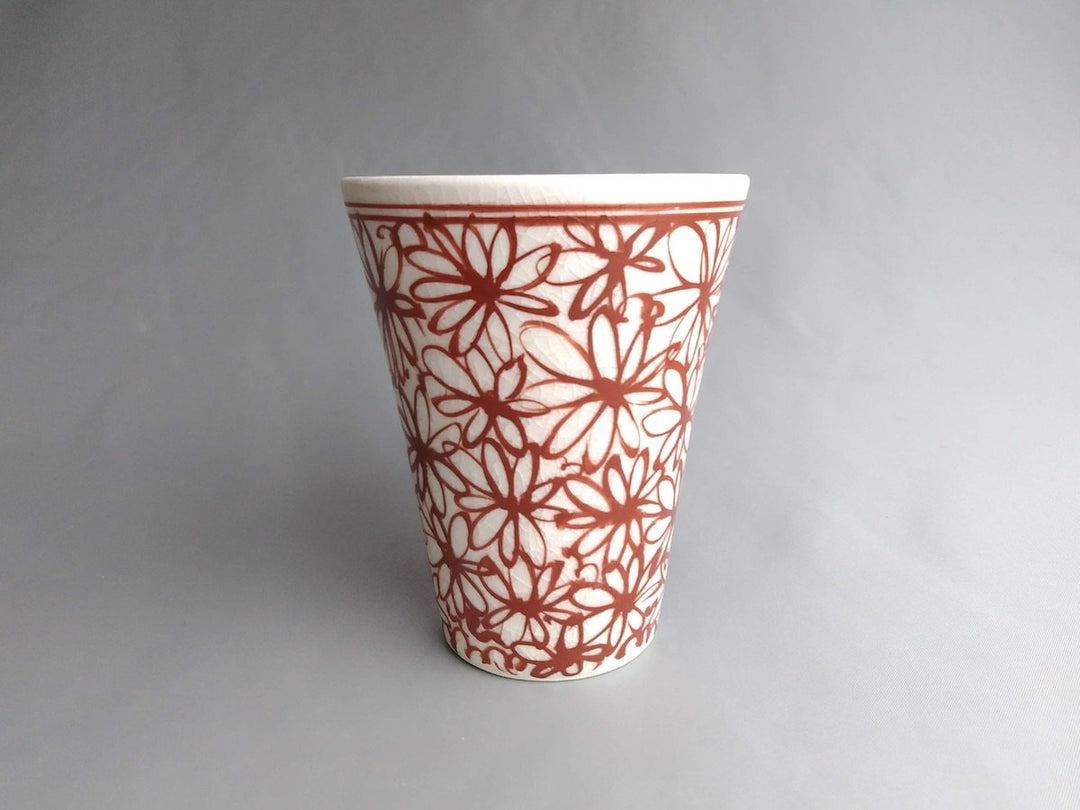 Hanazume free Cup Red - Crafted By Kikaku Pottery