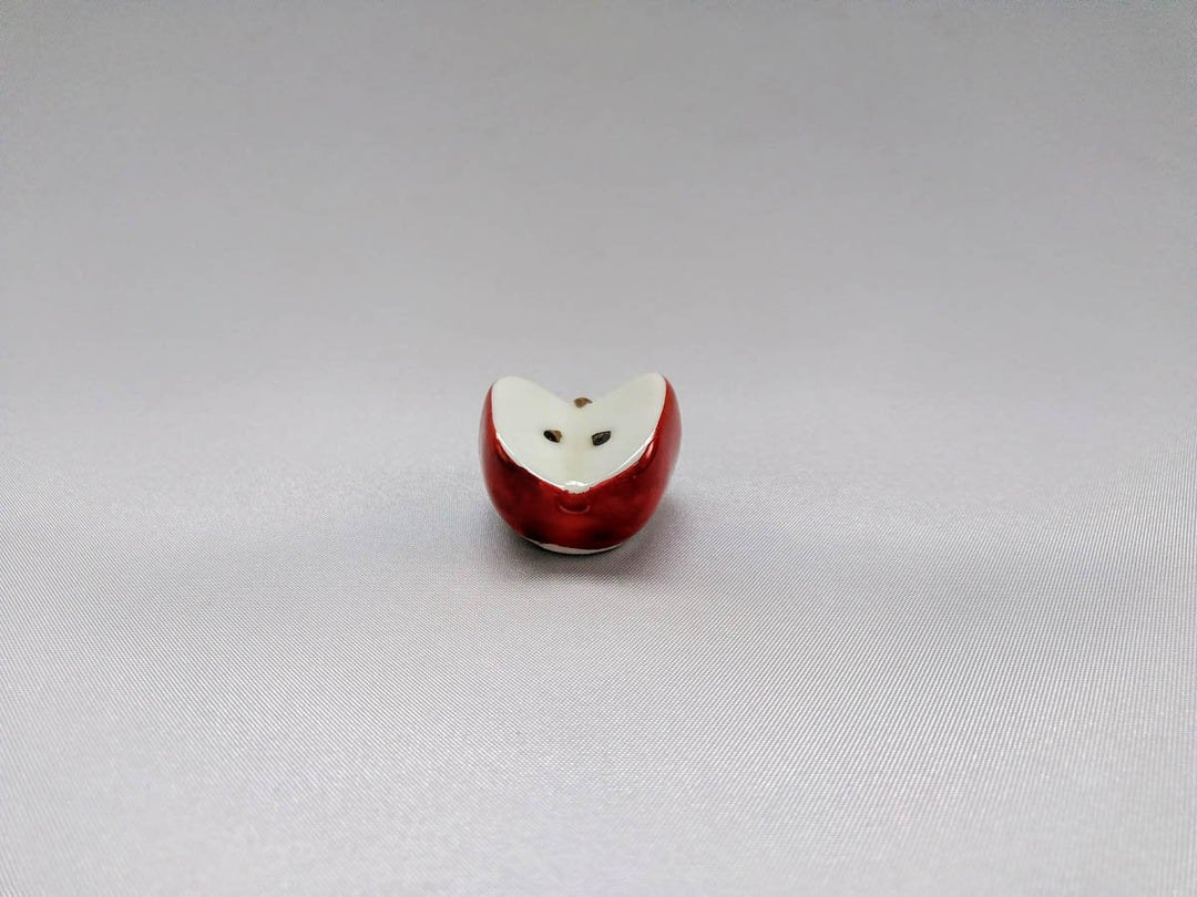 Nishiki Apple Chopstick Rest Red - Crafted By Koyo Kiln