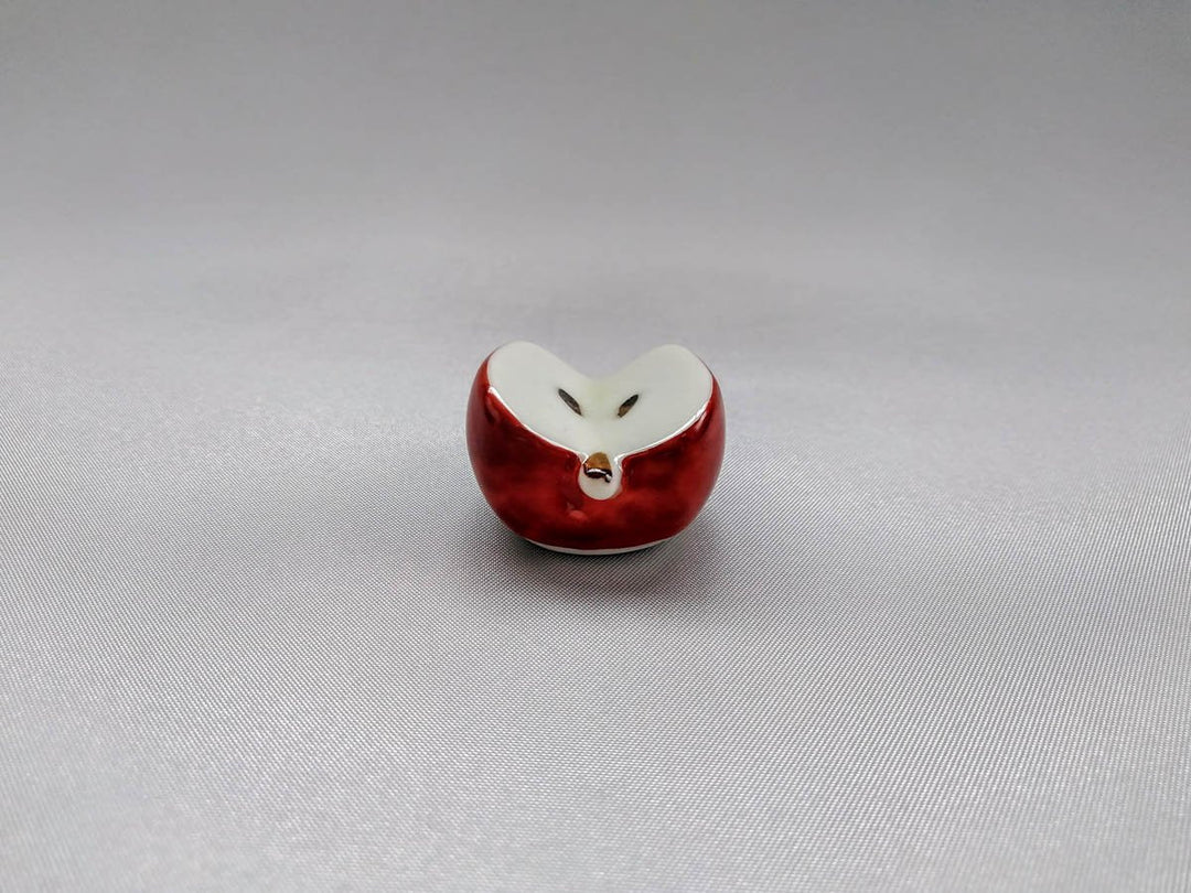 Nishiki Apple Chopstick Rest Red - Crafted By Koyo Kiln