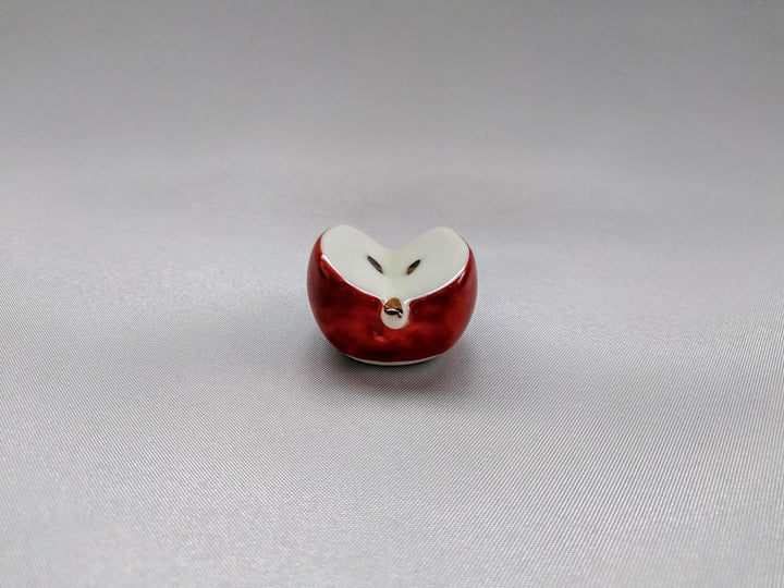 Nishiki Apple Chopstick Rest Red - Crafted By Koyo Kiln