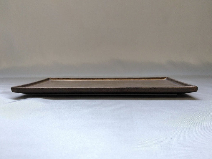 Gold Clay Glazed Long Square Plate - Crafted By Kikaku Pottery