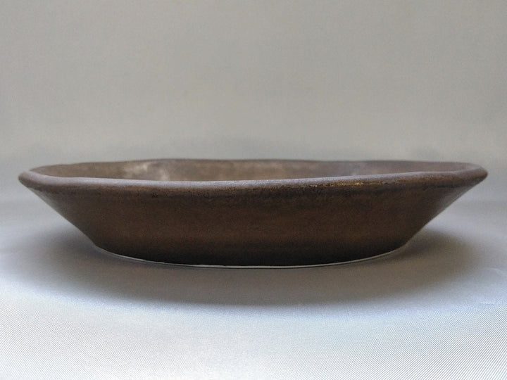 Gold Clay Glazed 7-Sun Deep Plate - Crafted By Kikaku Pottery