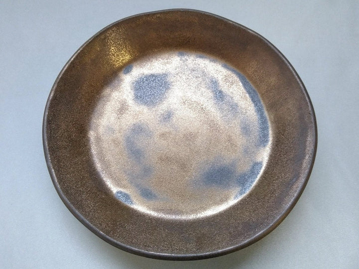 Gold Clay Glazed 7-Sun Deep Plate - Crafted By Kikaku Pottery