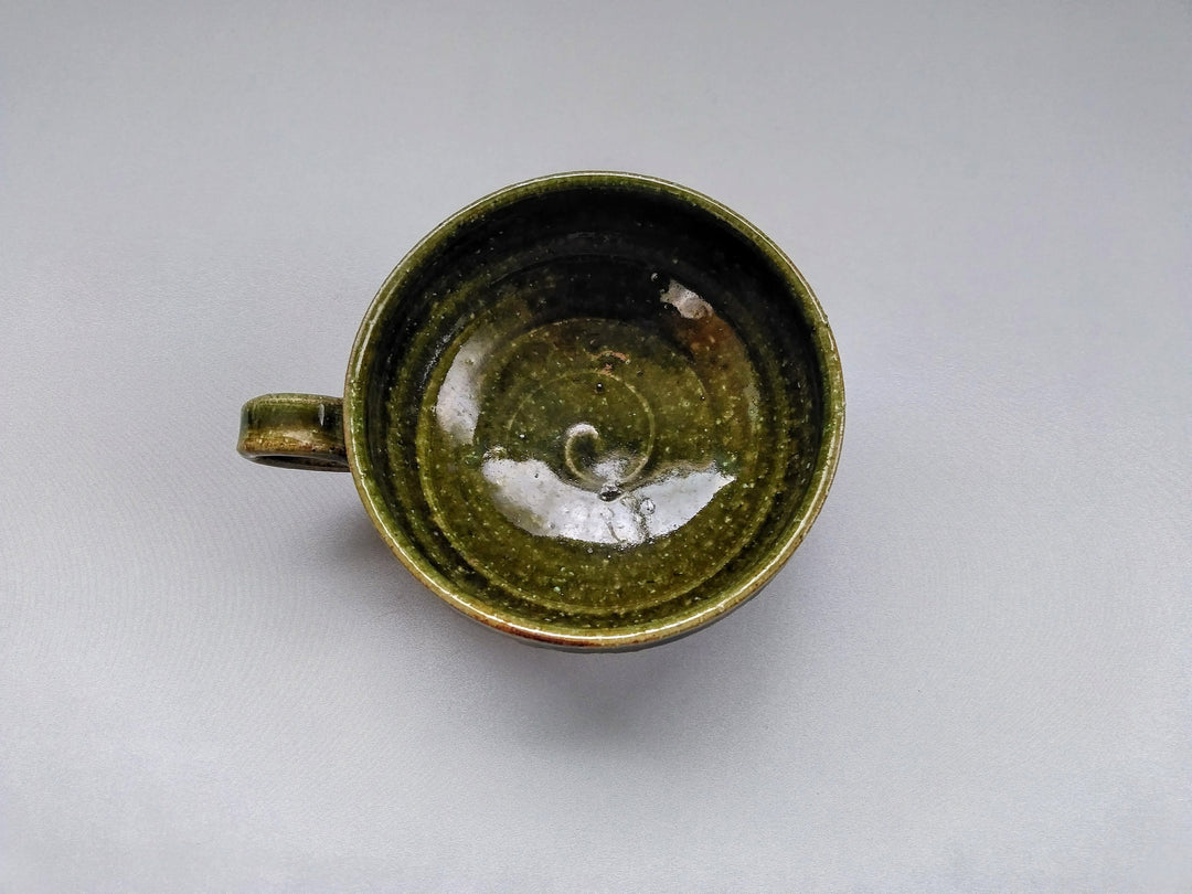 Ridged Soup Cup Oribe - Crafted By Kiyohide Yokoi